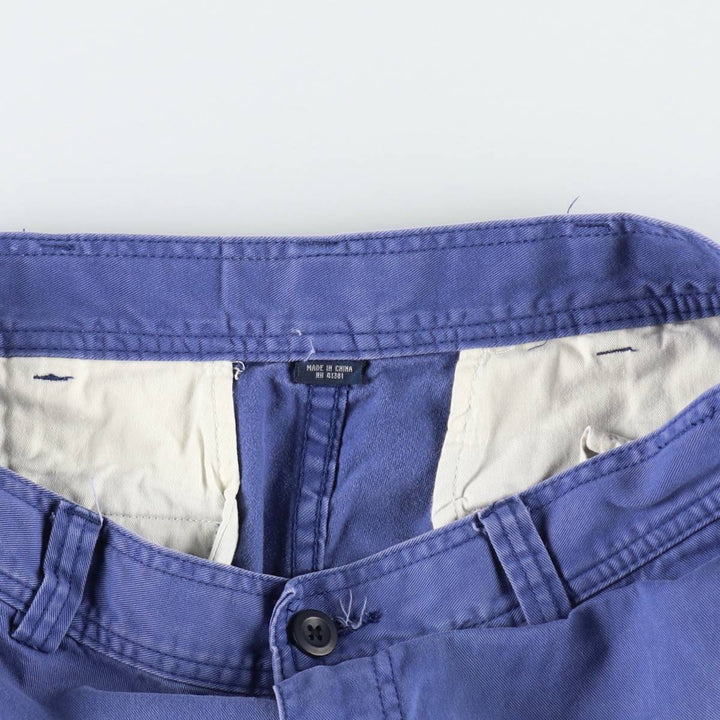 Ralph Lauren POLO by Ralph Lauren cargo shorts, half pants, men's size w33 cotton blue type Vintage Second Hand
