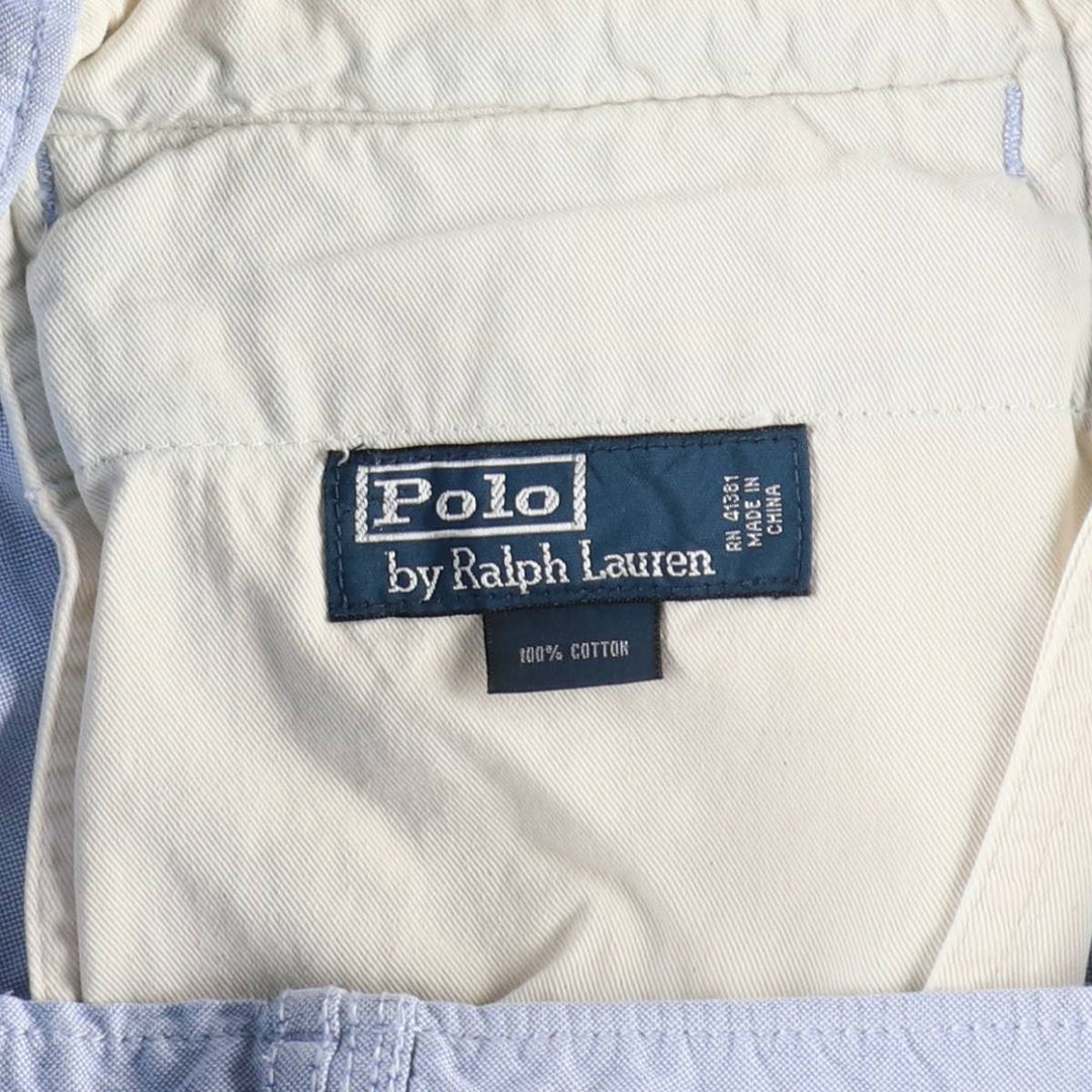 Ralph Lauren POLO by Ralph Lauren military shorts, cargo pants, men's size W39 (approx.) cotton Blue type light blue Vintage Second Hand
