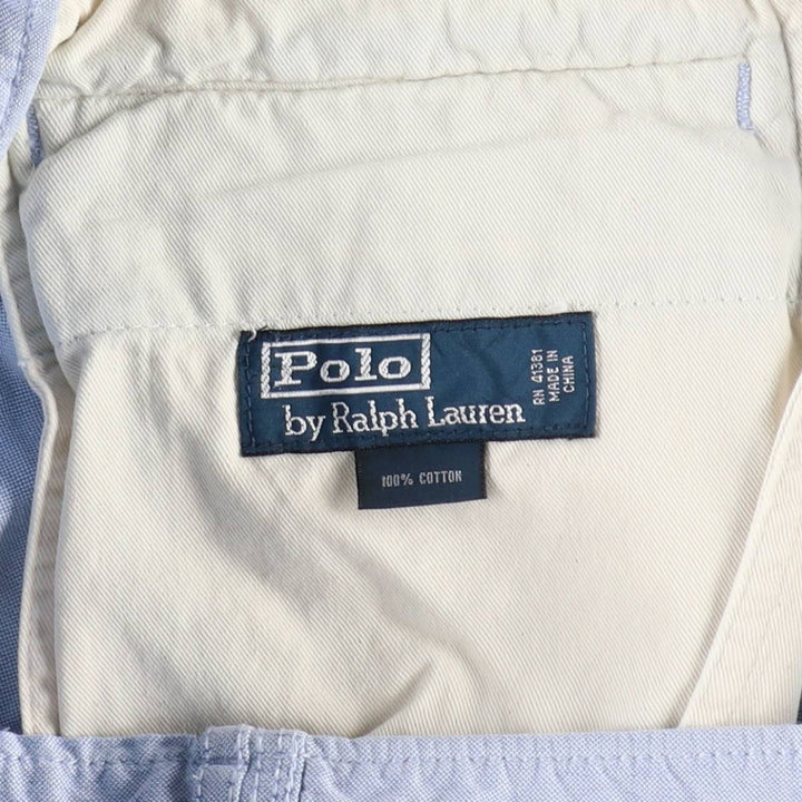 Ralph Lauren POLO by Ralph Lauren military shorts, cargo pants, men's size W39 (approx.) cotton Blue type light blue Vintage Second Hand