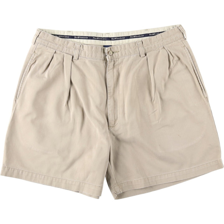 Ralph Lauren POLO RALPH LAUREN ANDREW SHORT Two-Pleat Chino Shorts Men's W36 (approx.) cotton Beige type Vintage Second Hand
