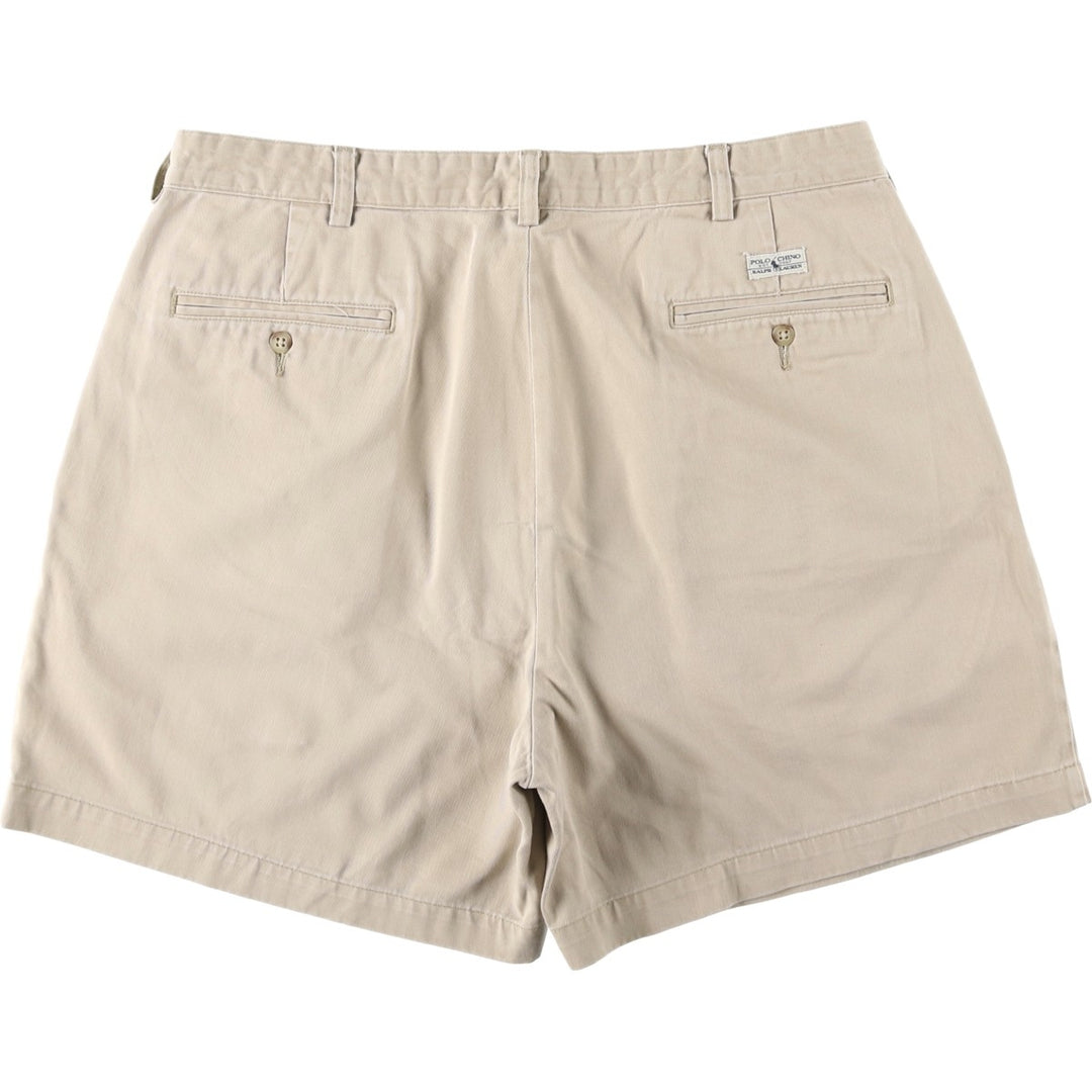 Ralph Lauren POLO RALPH LAUREN ANDREW SHORT Two-Pleat Chino Shorts Men's W36 (approx.) cotton Beige type Vintage Second Hand