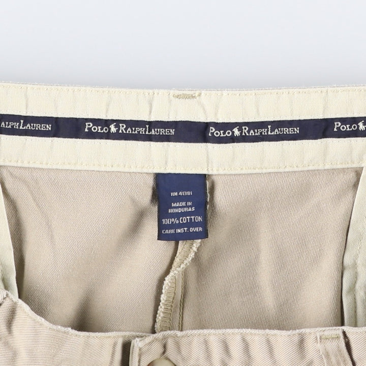 Ralph Lauren POLO RALPH LAUREN ANDREW SHORT Two-Pleat Chino Shorts Men's W36 (approx.) cotton Beige type Vintage Second Hand