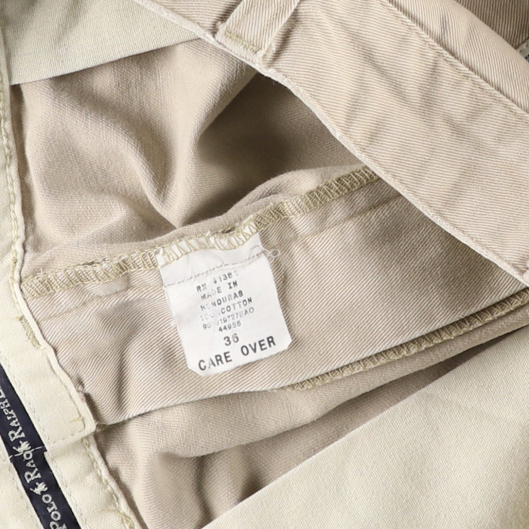Ralph Lauren POLO RALPH LAUREN ANDREW SHORT Two-Pleat Chino Shorts Men's W36 (approx.) cotton Beige type Vintage Second Hand