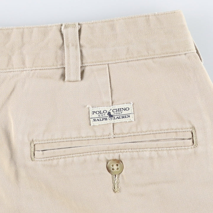 Ralph Lauren POLO RALPH LAUREN ANDREW SHORT Two-Pleat Chino Shorts Men's W36 (approx.) cotton Beige type Vintage Second Hand