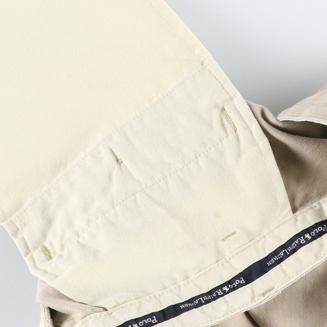 Ralph Lauren POLO RALPH LAUREN ANDREW SHORT Two-Pleat Chino Shorts Men's W36 (approx.) cotton Beige type Vintage Second Hand