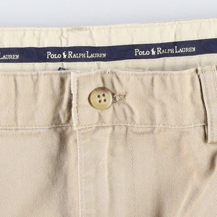 Ralph Lauren POLO RALPH LAUREN TYLER SHORT Two-Pleat Chino Shorts, Men's Size W38 (approx.) cotton Beige type Vintage Second Hand