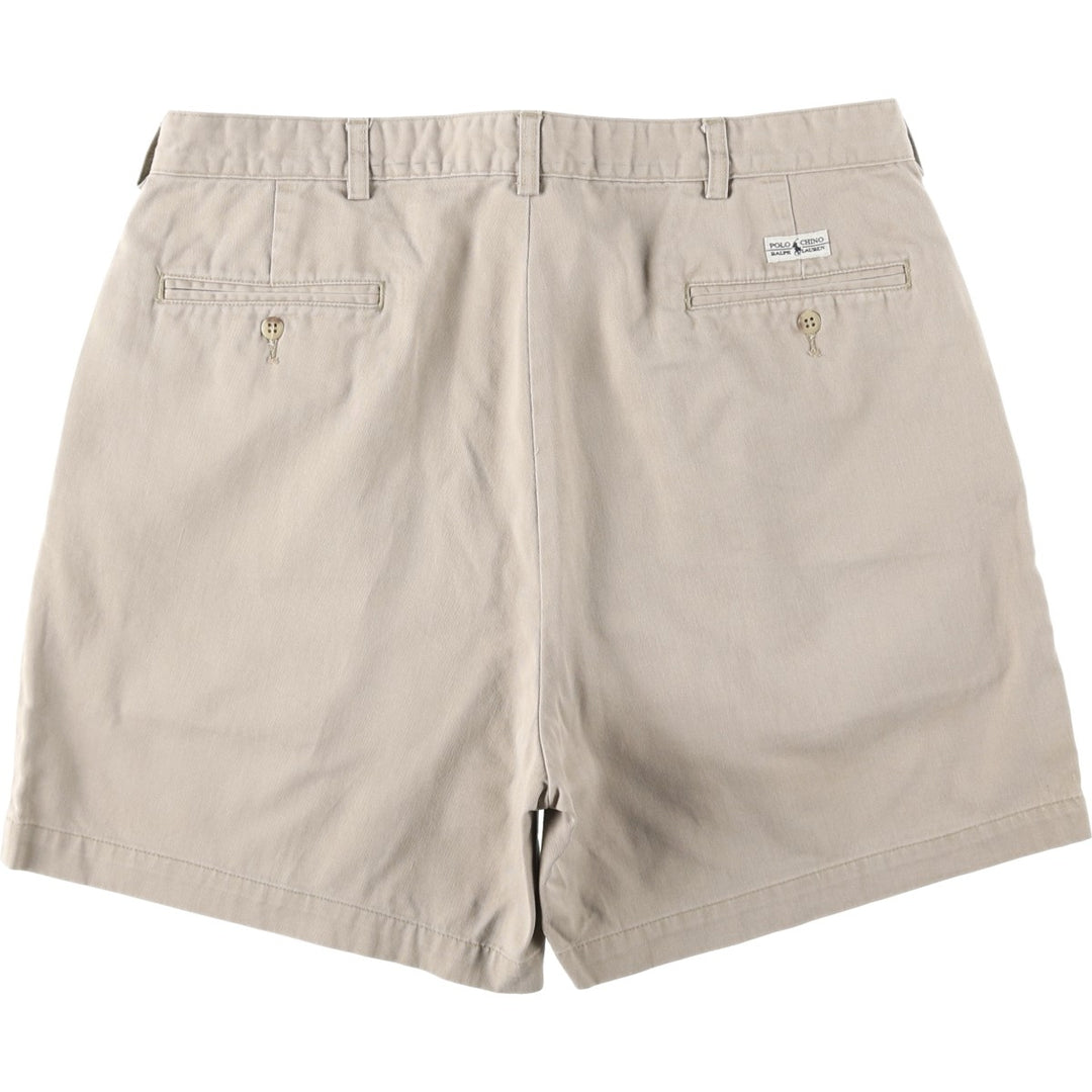 Ralph Lauren POLO RALPH LAUREN ANDREW SHORT Two-Pleat Chino Shorts Men's W37 (approx.) cotton Beige type Vintage Second Hand