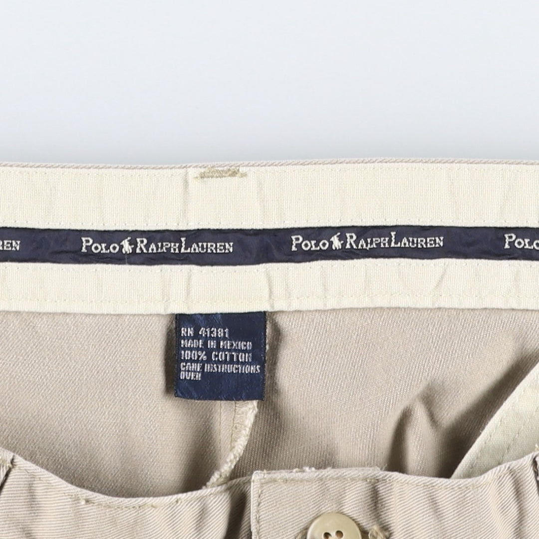 Ralph Lauren POLO RALPH LAUREN ANDREW SHORT Two-Pleat Chino Shorts Men's W37 (approx.) cotton Beige type Vintage Second Hand