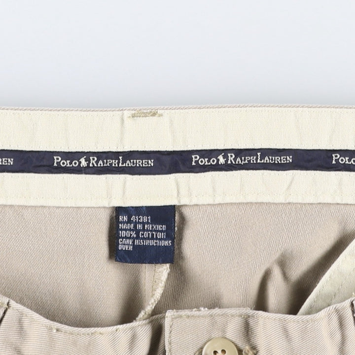 Ralph Lauren POLO RALPH LAUREN ANDREW SHORT Two-Pleat Chino Shorts Men's W37 (approx.) cotton Beige type Vintage Second Hand
