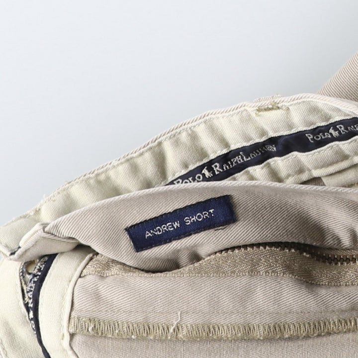 Ralph Lauren POLO RALPH LAUREN ANDREW SHORT Two-Pleat Chino Shorts Men's W37 (approx.) cotton Beige type Vintage Second Hand