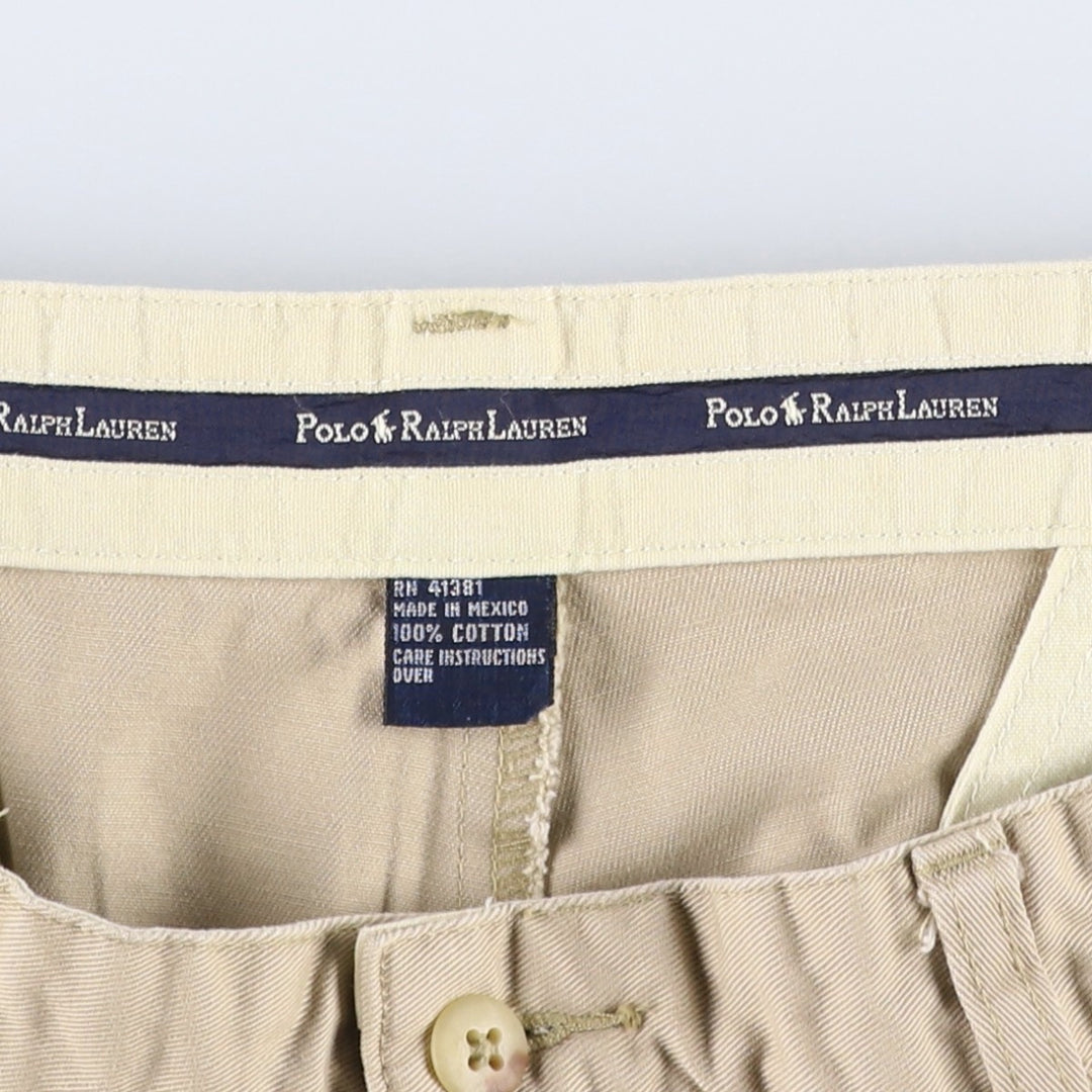 Ralph Lauren POLO RALPH LAUREN ANDREW SHORT Two-Pleat Chino Shorts Men's W35 (approx.) cotton Beige type Vintage Second Hand
