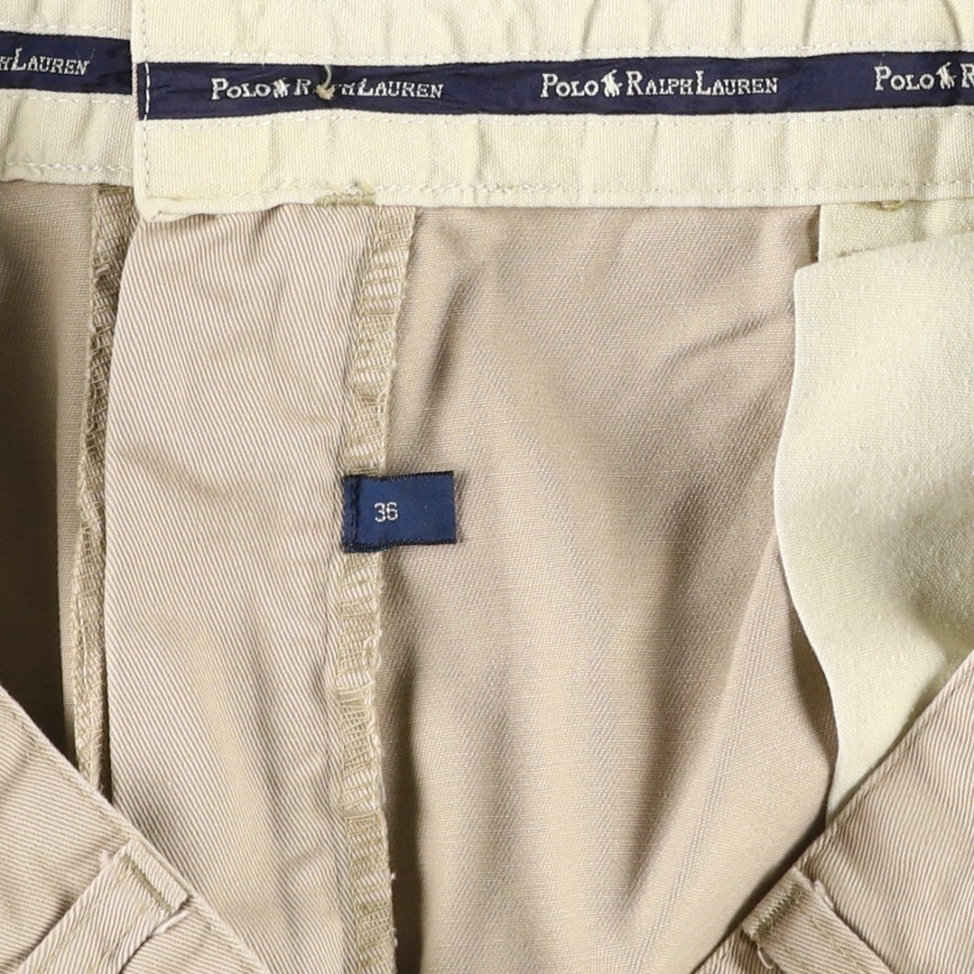 Ralph Lauren POLO RALPH LAUREN ANDREW SHORT Two-Pleat Chino Shorts Men's W35 (approx.) cotton Beige type Vintage Second Hand