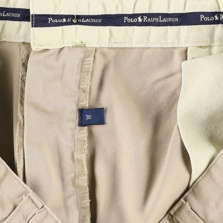 Ralph Lauren POLO RALPH LAUREN ANDREW SHORT Two-Pleat Chino Shorts Men's W35 (approx.) cotton Beige type Vintage Second Hand