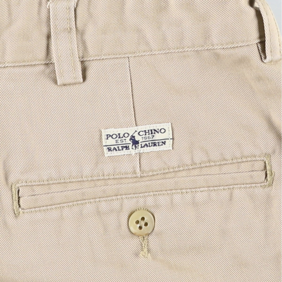 Ralph Lauren POLO RALPH LAUREN ANDREW SHORT Two-Pleat Chino Shorts Men's W35 (approx.) cotton Beige type Vintage Second Hand