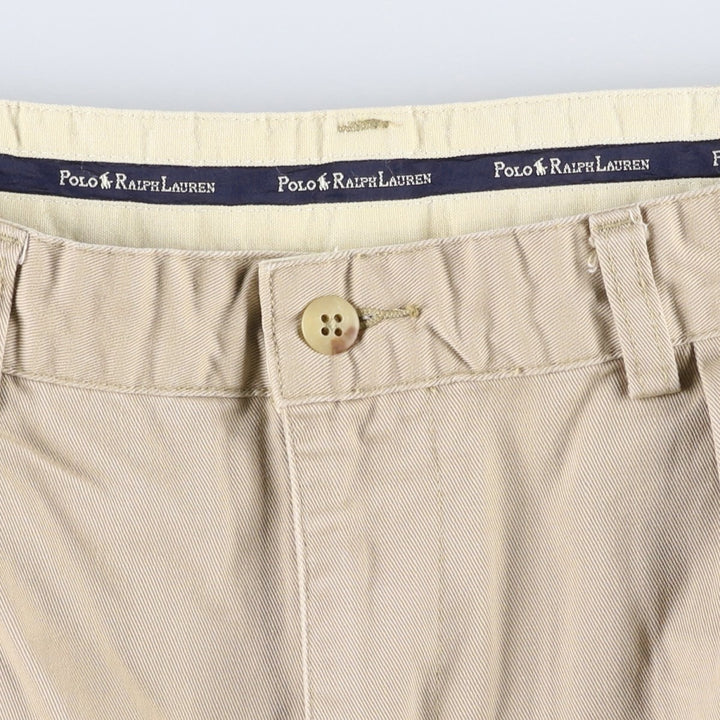 Ralph Lauren POLO RALPH LAUREN ANDREW SHORT Two-Pleat Chino Shorts Men's W35 (approx.) cotton Beige type Vintage Second Hand