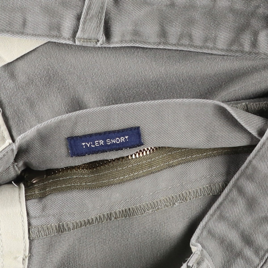 Ralph Lauren POLO RALPH LAUREN TYLER SHORT Two-Pleat Chino Shorts Men's W37 (approx.) cotton gray type Vintage Second Hand