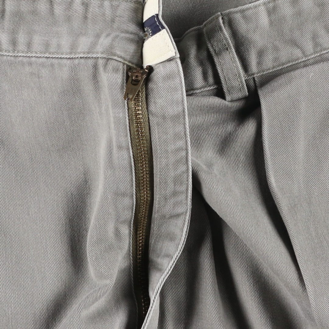 Ralph Lauren POLO RALPH LAUREN TYLER SHORT Two-Pleat Chino Shorts Men's W37 (approx.) cotton gray type Vintage Second Hand