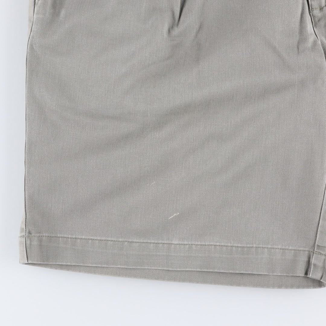 Ralph Lauren POLO RALPH LAUREN TYLER SHORT Two-Pleat Chino Shorts Men's W37 (approx.) cotton gray type Vintage Second Hand