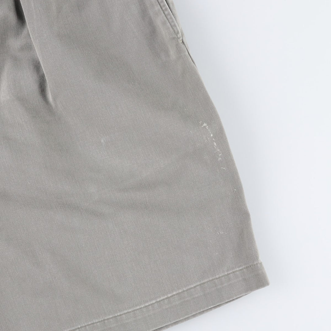 Ralph Lauren POLO RALPH LAUREN TYLER SHORT Two-Pleat Chino Shorts Men's W37 (approx.) cotton gray type Vintage Second Hand