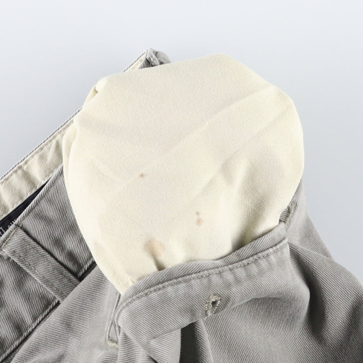 Ralph Lauren POLO RALPH LAUREN TYLER SHORT Two-Pleat Chino Shorts Men's W37 (approx.) cotton gray type Vintage Second Hand