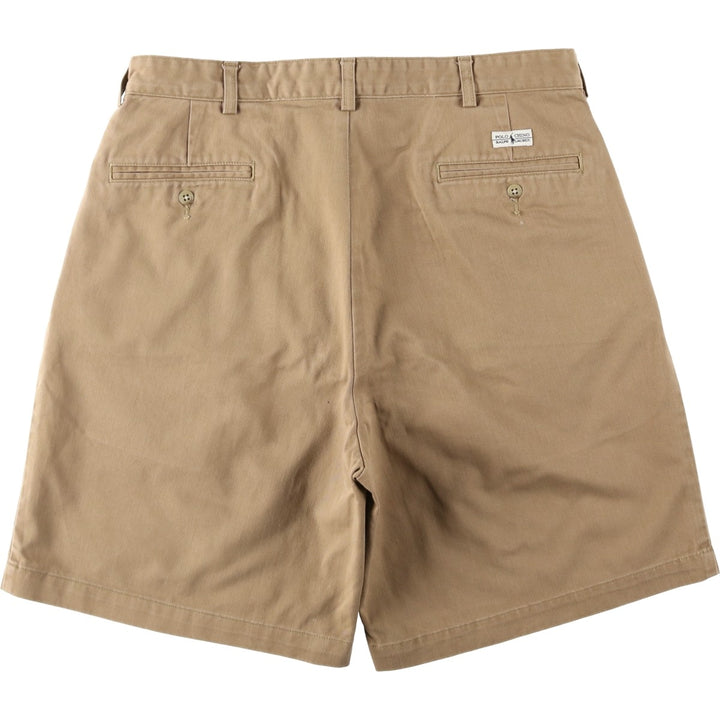 Ralph Lauren POLO RALPH LAUREN TYLER SHORT Two-Pleat Chino Shorts, Men's Size W34 (approx.) cotton brick settler Vintage Second Hand