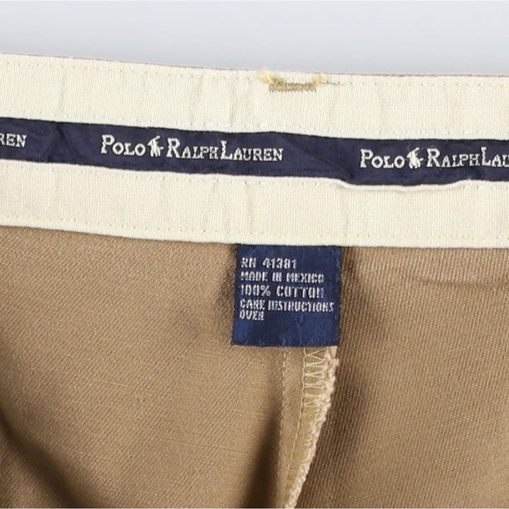 Ralph Lauren POLO RALPH LAUREN TYLER SHORT Two-Pleat Chino Shorts, Men's Size W34 (approx.) cotton brick settler Vintage Second Hand