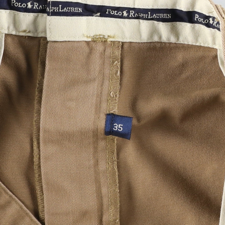 Ralph Lauren POLO RALPH LAUREN TYLER SHORT Two-Pleat Chino Shorts, Men's Size W34 (approx.) cotton brick settler Vintage Second Hand