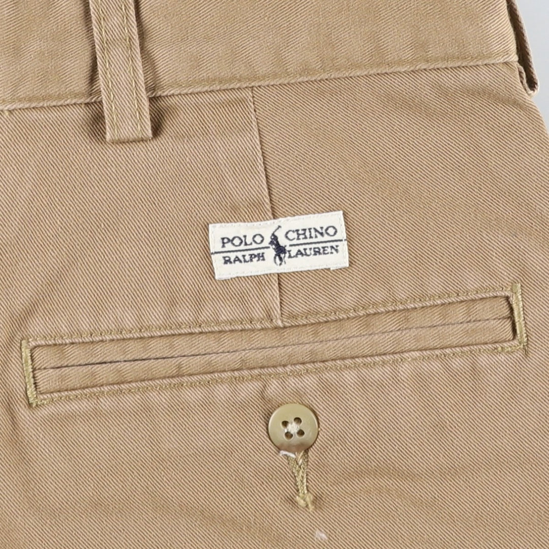 Ralph Lauren POLO RALPH LAUREN TYLER SHORT Two-Pleat Chino Shorts, Men's Size W34 (approx.) cotton brick settler Vintage Second Hand