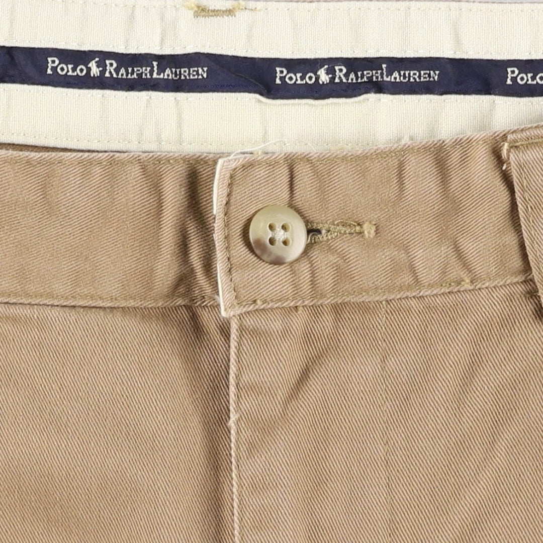 Ralph Lauren POLO RALPH LAUREN TYLER SHORT Two-Pleat Chino Shorts, Men's Size W34 (approx.) cotton brick settler Vintage Second Hand