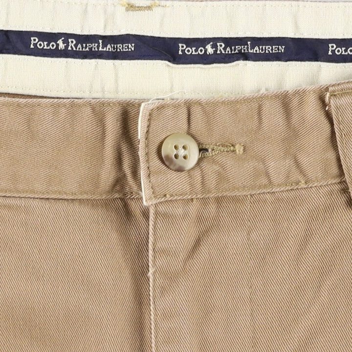 Ralph Lauren POLO RALPH LAUREN TYLER SHORT Two-Pleat Chino Shorts, Men's Size W34 (approx.) cotton brick settler Vintage Second Hand