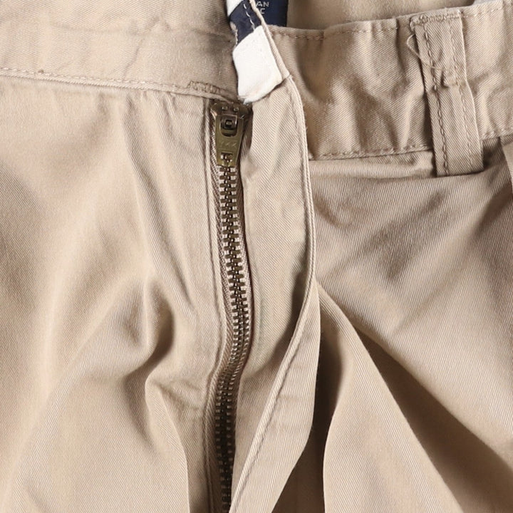 Ralph Lauren POLO GOLF Classic Golf Shorts, two-pleat chino shorts, men's size W37. cotton Beige type Vintage Second Hand
