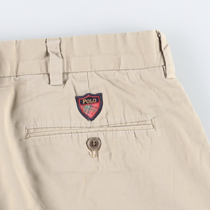 Ralph Lauren POLO GOLF Fairway Shorts, two-pleat chino shorts, men's size W36. cotton Beige type Vintage Second Hand