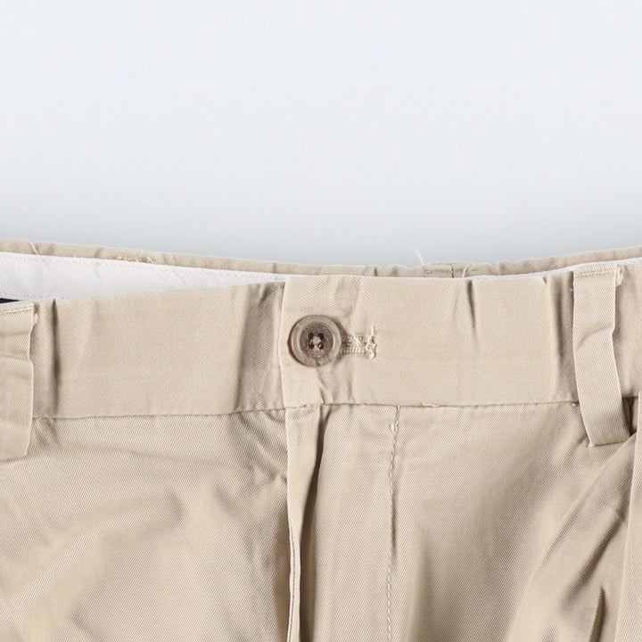 Ralph Lauren POLO GOLF Fairway Shorts, two-pleat chino shorts, men's size W36. cotton Beige type Vintage Second Hand
