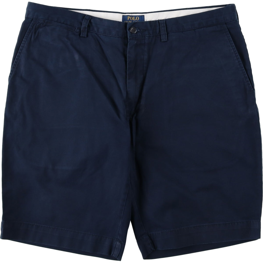 Ralph Lauren POLO RALPH LAUREN Chino Shorts, Half Pants, Men's, W37 equivalent cotton navy blue type Vintage Second Hand