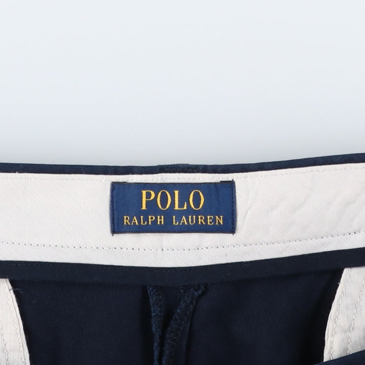 Ralph Lauren POLO RALPH LAUREN Chino Shorts, Half Pants, Men's, W37 equivalent cotton navy blue type Vintage Second Hand