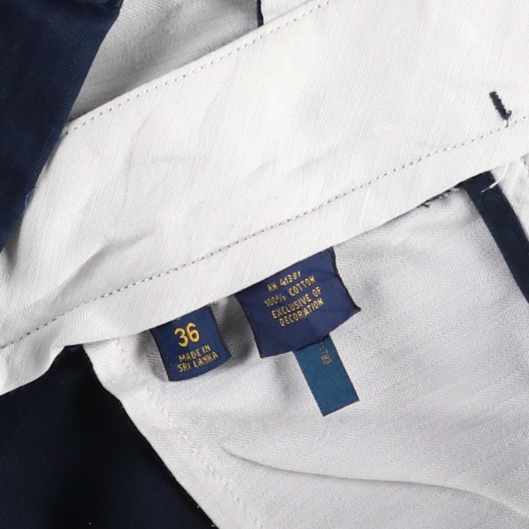 Ralph Lauren POLO RALPH LAUREN Chino Shorts, Half Pants, Men's, W37 equivalent cotton navy blue type Vintage Second Hand