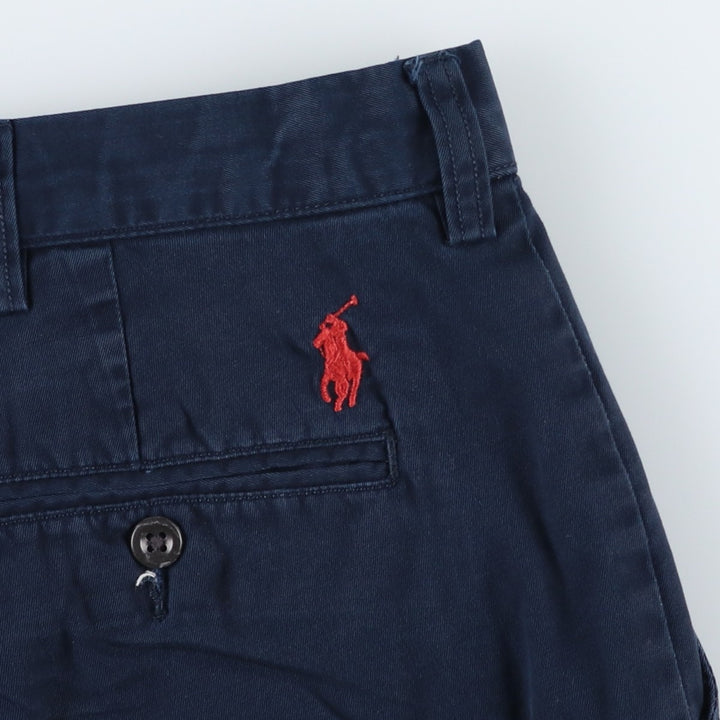 Ralph Lauren POLO RALPH LAUREN Chino Shorts, Half Pants, Men's, W37 equivalent cotton navy blue type Vintage Second Hand