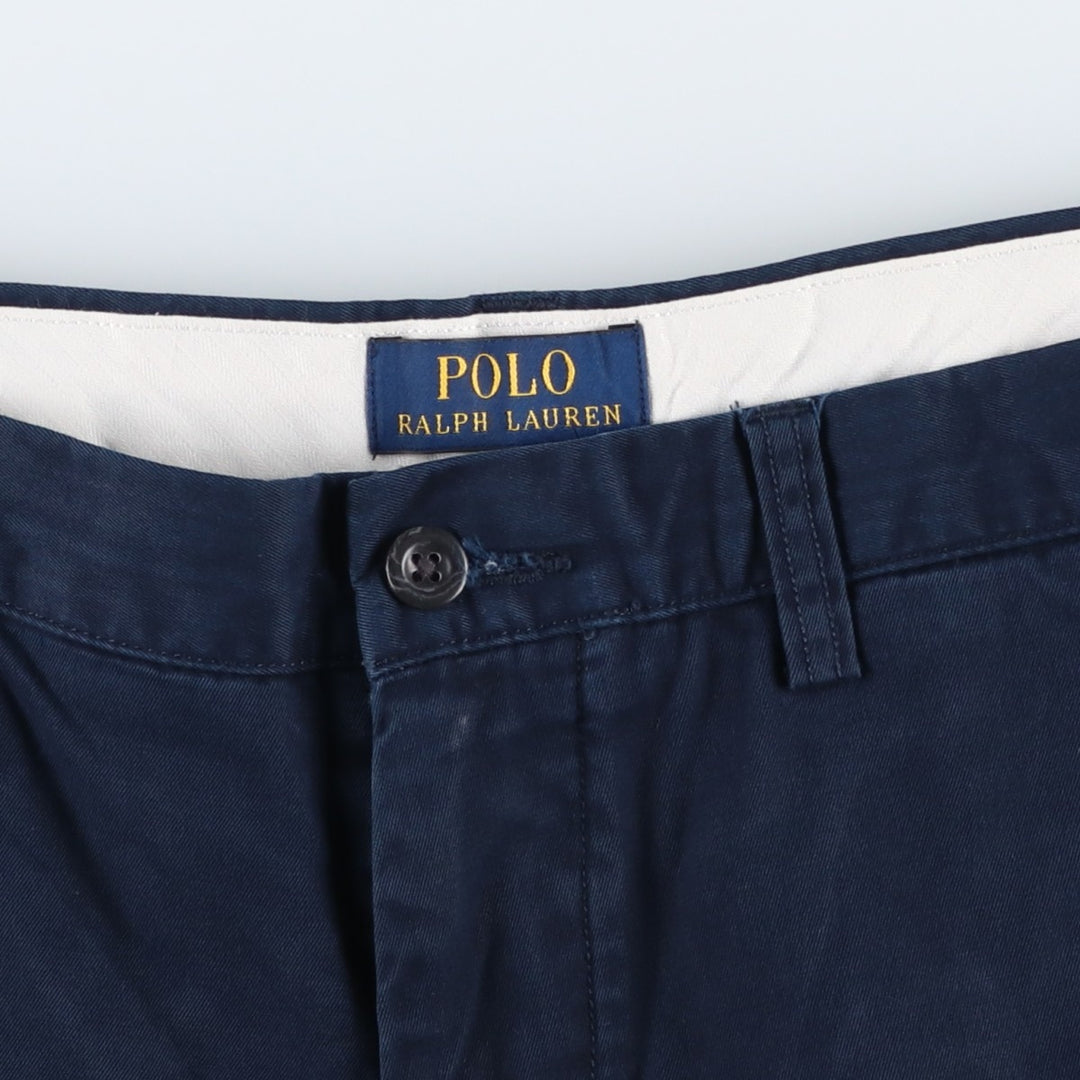 Ralph Lauren POLO RALPH LAUREN Chino Shorts, Half Pants, Men's, W37 equivalent cotton navy blue type Vintage Second Hand