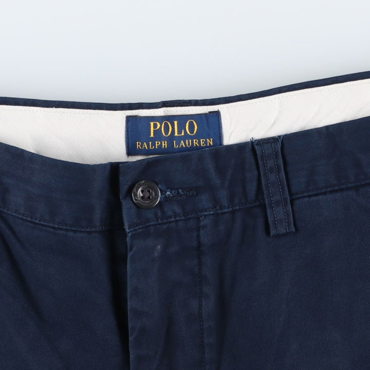 Ralph Lauren POLO RALPH LAUREN Chino Shorts, Half Pants, Men's, W37 equivalent cotton navy blue type Vintage Second Hand