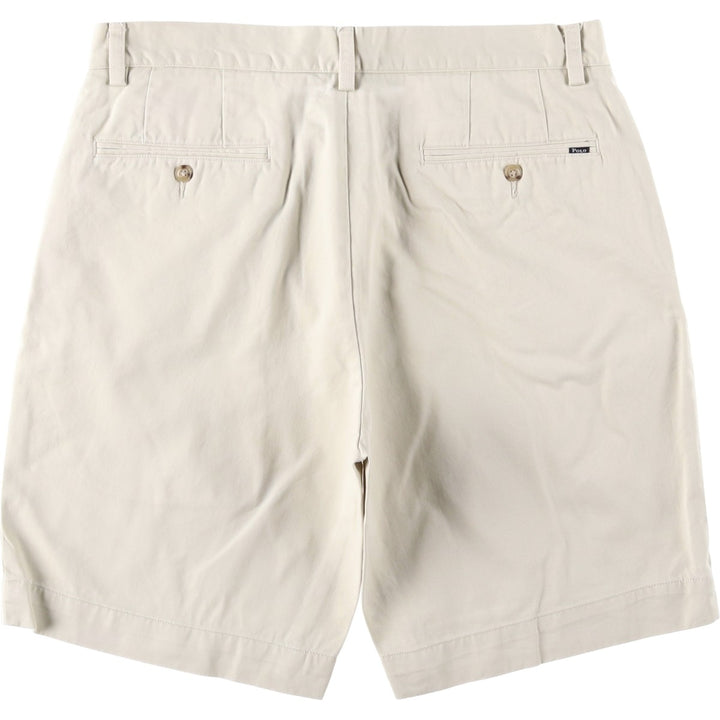 Ralph Lauren POLO RALPH LAUREN CLASSIC FIT 9" Chino Shorts (Men's size W35 equivalent) cotton ivory Vintage Second Hand