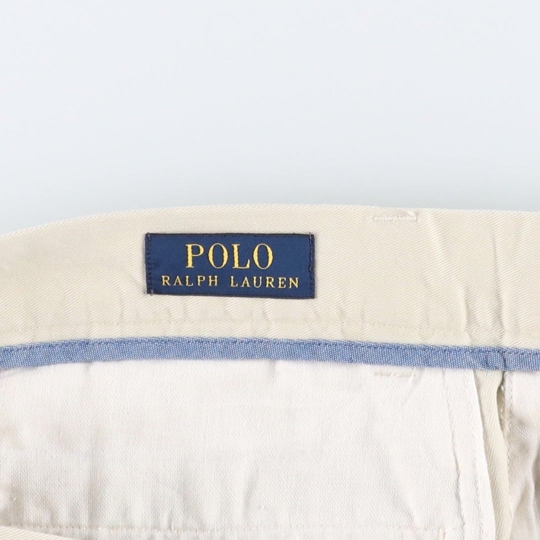 Ralph Lauren POLO RALPH LAUREN CLASSIC FIT 9" Chino Shorts (Men's size W35 equivalent) cotton ivory Vintage Second Hand