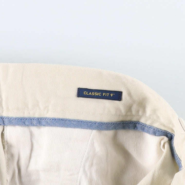 Ralph Lauren POLO RALPH LAUREN CLASSIC FIT 9" Chino Shorts (Men's size W35 equivalent) cotton ivory Vintage Second Hand
