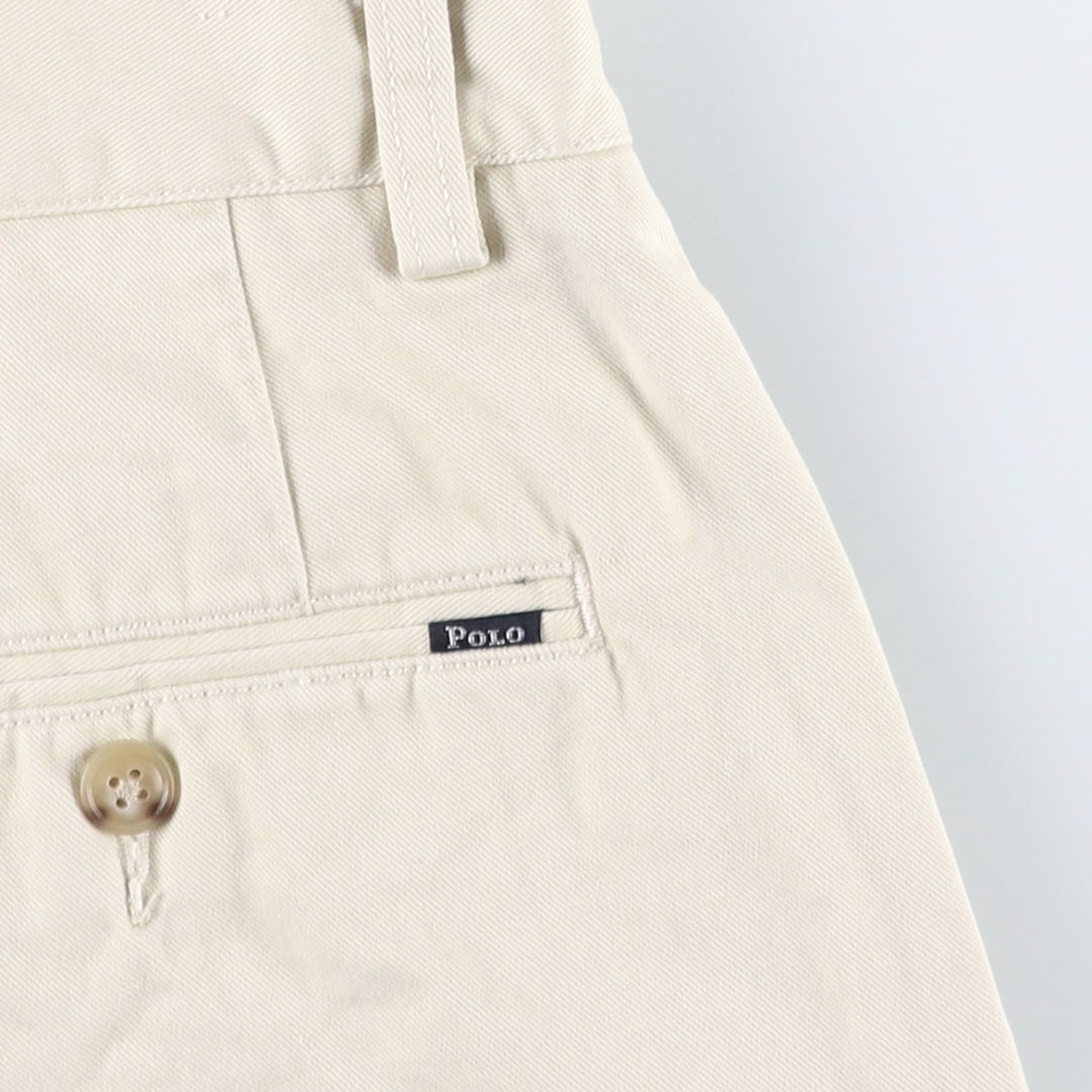 Ralph Lauren POLO RALPH LAUREN CLASSIC FIT 9" Chino Shorts (Men's size W35 equivalent) cotton ivory Vintage Second Hand