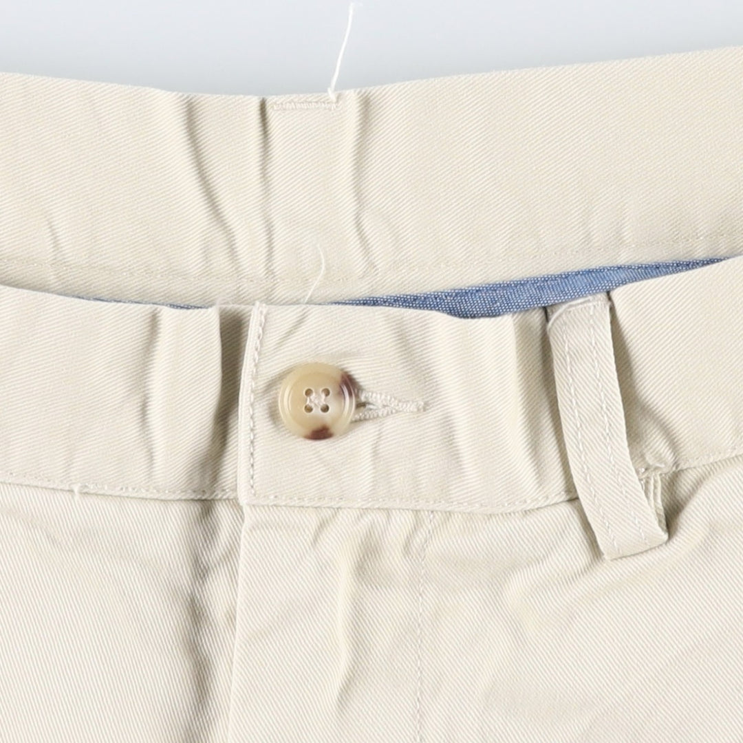 Ralph Lauren POLO RALPH LAUREN CLASSIC FIT 9" Chino Shorts (Men's size W35 equivalent) cotton ivory Vintage Second Hand