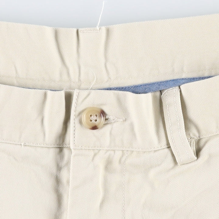 Ralph Lauren POLO RALPH LAUREN CLASSIC FIT 9" Chino Shorts (Men's size W35 equivalent) cotton ivory Vintage Second Hand