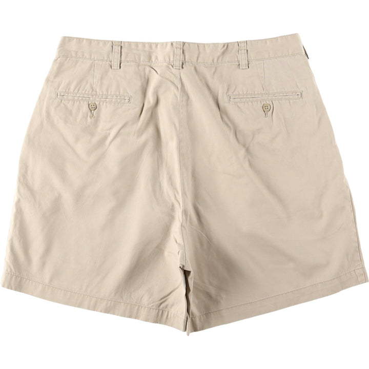 Ralph Lauren POLO by Ralph Lauren ANDREW SHORT Two-pleat chino shorts, short pants, men's size W36 cotton Beige type Vintage Second Hand