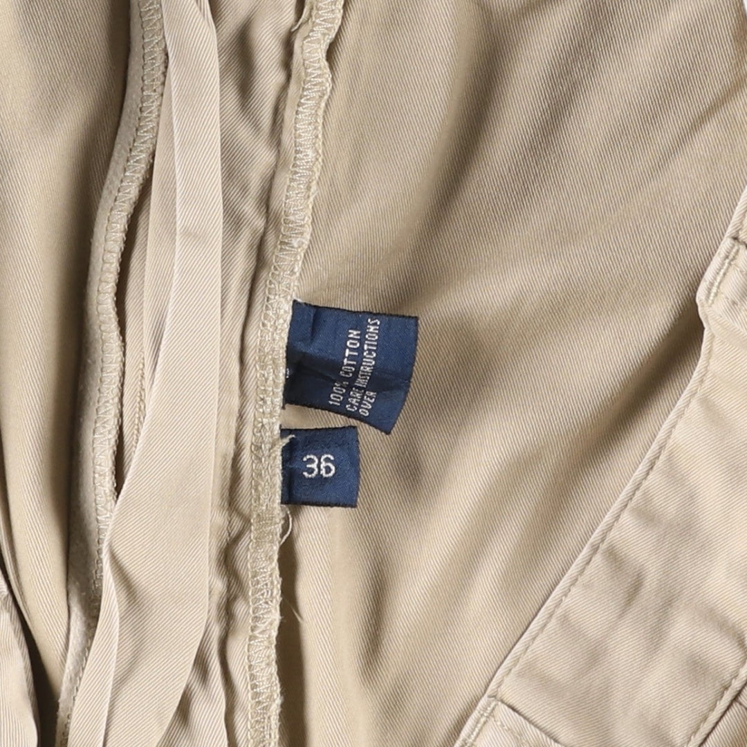 Ralph Lauren POLO by Ralph Lauren ANDREW SHORT Two-pleat chino shorts, short pants, men's size W36 cotton Beige type Vintage Second Hand