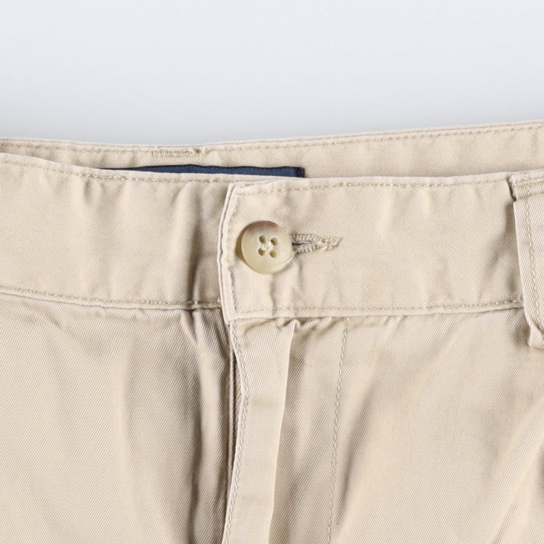 Ralph Lauren POLO by Ralph Lauren ANDREW SHORT Two-pleat chino shorts, short pants, men's size W36 cotton Beige type Vintage Second Hand