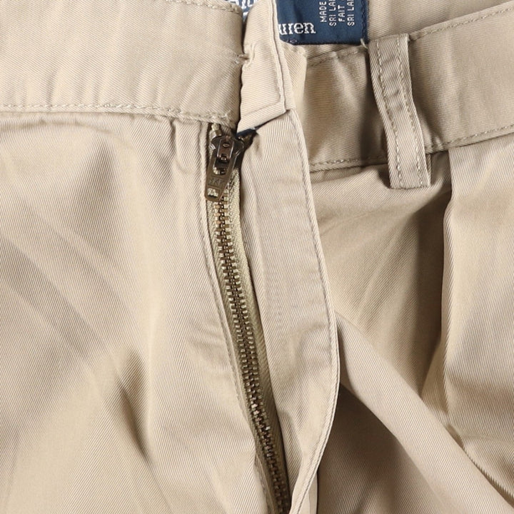 Ralph Lauren Polo by Ralph Lauren TYLER SHORT Two-Pleat Chino Shorts, Men's Size W35 (approx.) cotton Beige type Vintage Second Hand