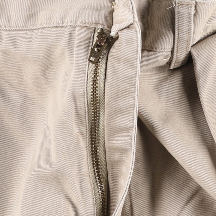 Ralph Lauren POLO by Ralph Lauren TYLER SHORT Two-Pleat Chino Shorts, Men's Size W33 (approx.) cotton Beige type Vintage Second Hand